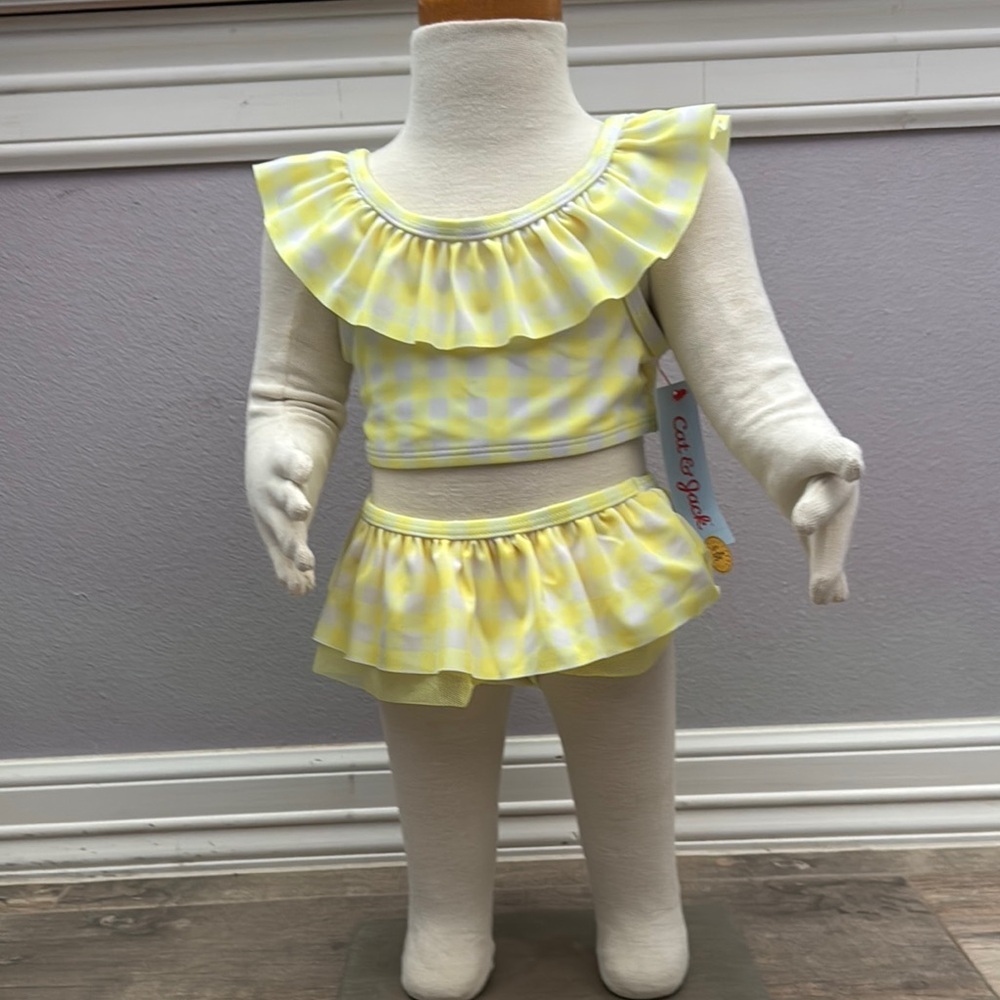 Yellow Ruffled Baby Outfit